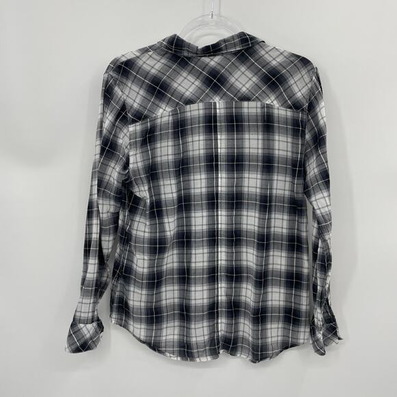 RAILS Plaid Shirt Long Sleeve Button Up Top Womens Size L Lightweight Layer - Picture 2 of 8